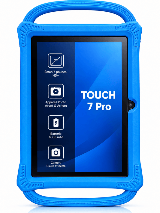 Touch 7 Pro – Tablette Enfant 7" HD+ | 6000 mAh | Double Caméra
